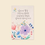 캘리엠 TD3212-사랑하는 마음 캘리그라피 카드