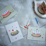 비즈와 스팽글로 꾸미는 [생일카드 2장 만들기] DIY KIT