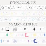 Twinkle & My Moon Clear Tape (6type)