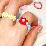 Red Bell Bold Beads Ring