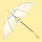 산리오 폼폼푸린 투명 자동장우산 60 POE 빅빼꼼