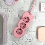 [인다올] 하트 디자인 국산 멀티탭 안전 핑크 콘센트