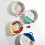 에센셜 도자기 마블 손잡이 접시 4color - 프라잉팬 디자인