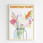 [A3] 꽃다발 화병 식물 일러스트 디자인 인테리어 포스터