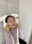 초등학생 토끼 아동 따뜻한 귀마개 겨울 산리오 움직이는 쫑긋 귀돌