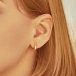 18k gold plated kettle-earring