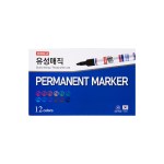 슬림 유성매직 12색세트