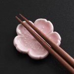벚꽃 젓가락받침 수저받침 도자기 제품
