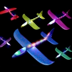 에어글라이더 돌아오는 LED 스티로폼비행기 야외놀이 무동력비행기