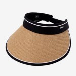 UV 차단 휴대용 돌돌이 여성 여름 라탄 썬캡 모자 1+1