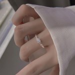 스퀘어 블랑 오픈 반지
