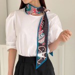 [애슬릿]여성 봄 여름 리본 타이 방도 가방 스카프
