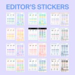 [Editor's Sticker] 굿노트 스티커 메모지 아이패드 갤럭시탭