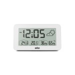 BRAUN BC13WP 디지털 크레센도 알람 날씨 공용 탁상시계