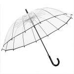 튼튼한 16K 스틸 살대 확트인 시야 투명 패션 우산