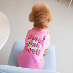 유앤펫 강아지옷 핑크 럭키 프린팅 티셔츠(XS~2XL)