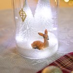 LED 눈속사슴글라스set 21cm (DIY) 크리스마스트리