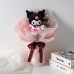 산리오 쿠로미 핑크 비누꽃다발 졸업식 입학식 축하선물 초콜릿캡