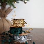 크리스마스 선물포장 잎모양 리본 3color [40mm/10m]