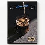 메탈 빈티지 포스터 커피 액자 E