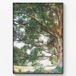 메탈 거실 액자 풍경 포스터 나무