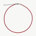 Red Fine Color Beads Necklace