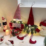 크리스마스 미니 산타 트리 인형 오너먼트 소품 벽트리 벽장식