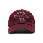 BAUHAUS WASHED BALL CAP (BURGUNDY)