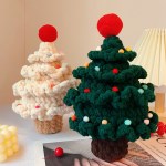 DIY 크리스마스 미니트리 만들기 키트 뜨개질 패키지 2color