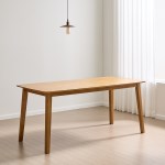 마릴라 고무나무 6인용 원목 식탁 테이블 1700