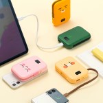 카카오프렌즈 고속 충전 케이블형 맥세이프 보조배터리 10,000mAh