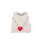 [MONCHOUCHOU] Bobble Fur Crop Vest Cream
