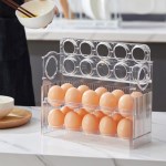 자동 계란 보관통 냉장고 보관함 에그 트레이 달걀 케이스 30구