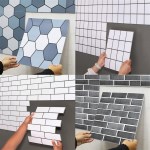 싹뜯고 붙이는데 5초 DIY 타일 3D 입체 벽 스티커 타일 주방벽 오염