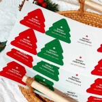 크리스마스 트리 선물 포장 데코 스티커 성탄절 선물 포장용품