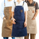 고퀄 캔버스앞치마 미술 카페 앞치마 바리스타앞치마 6color