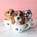대두 컵 강아지 소품 장식 비글 허스키 리트리버 집들이 개업 선물