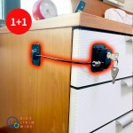 키즈지킴 와이어 냉장고 서랍 유아 안전 잠금장치