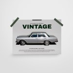 빈티지 인테리어 포스터 - Vintage car A4
