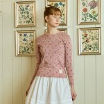 BLOOMING ROUND KNIT_PINK