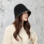 은창)엠보 스티치 엣지 라인 니트 벙거지 모자 겨울