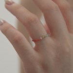 [BTS SUGA 착용] 국화 크리스탈 반지 / Gookhwa Crystal Ring