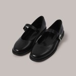 Maryjane Flat Shoes - Black