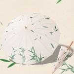 Regn 레트로 대나무숲 장우산 튼튼한 대나무 16살대 우산