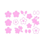 벚꽃 클리어 스탬프 세트
