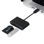 3in1 SD카드 리더기 C타입 USB 케이블 멀티 리더기