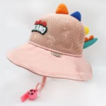 유아 공룡모자 벙거지 사파리 챙 모자 핑크