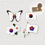 태극기 뱃지 외국인 선물 전역 한국 기념품 굿즈 가방