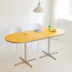 밀랑 블레블레 듀얼렉 타원형 카페 식탁 테이블 3sizes 12colors