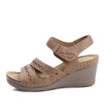 kami et muse Punching strap wedge sandals_KM24s119